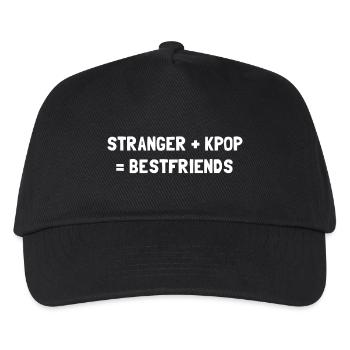 STRANGER PLUS KPOP EQUALS BESTFRIENDS - Kids’ Baseball Cap - black - Front