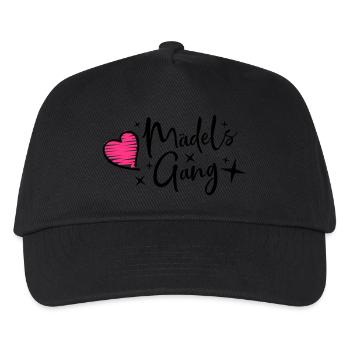 maedels gang heart - Kinder Basecap - Schwarz - Vorne