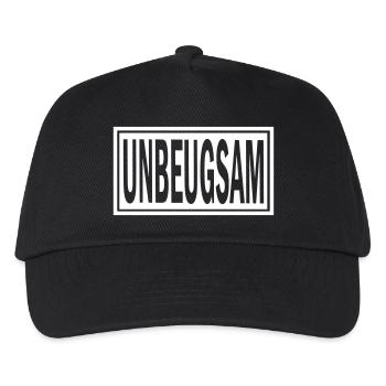 unbeugsam rebell motorrrad club bobber bike sticke - Kinder Basecap - Schwarz - Vorne