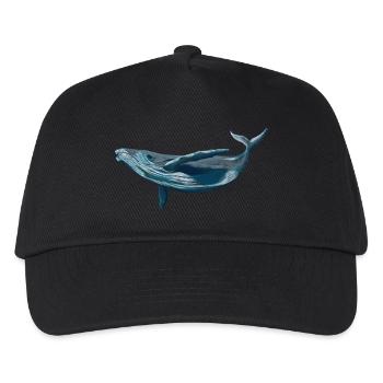 Save the ocean, stop whaling! - Kinder Basecap - Schwarz - Vorne