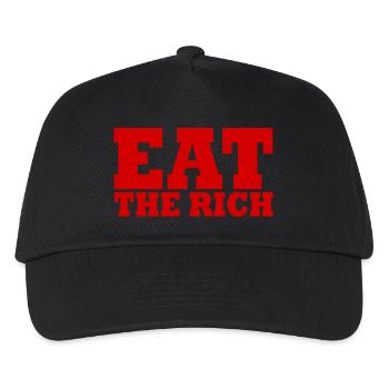 Eat the rich - Kids’ Baseball Cap - black - Front