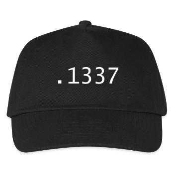 1337 - Leet - Kids’ Baseball Cap - black - Front