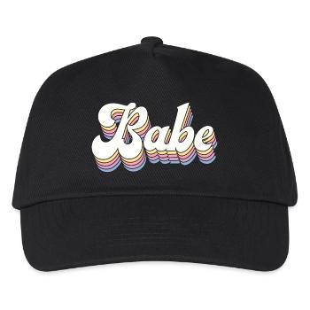 Retro Style Babe - Cadeau d’enterrement de vie de jeune fille - Casquette de baseball Enfant - noir - Devant