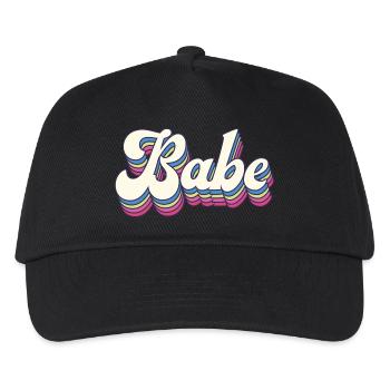 Retro Style Babe - Cadeau d’enterrement de vie de jeune fille - Casquette de baseball Enfant - noir - Devant