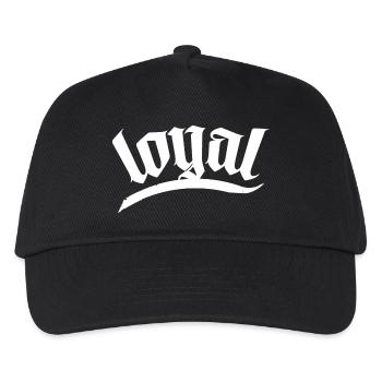 loyal game gang team clan bro brüder crew bobber - Kinder Basecap - Schwarz - Vorne