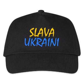 Slava ukraini - Kids’ Baseball Cap - black - Front