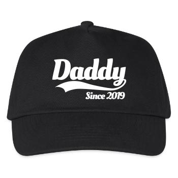 Father Father's Day Child Best Father, Daddy since 2019 - Kids’ Baseball Cap - black - Front