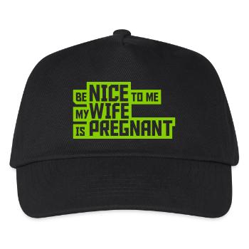 ma femme est enceinte - Casquette de baseball Enfant - noir - Devant