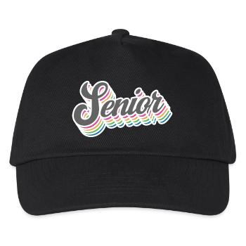 Senior - Student Class Retro Graduation Party Geschenk - Kinder Basecap - Schwarz - Vorne