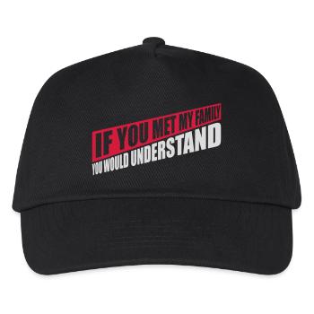 you would understand quote - Kids’ Baseball Cap - black - Front
