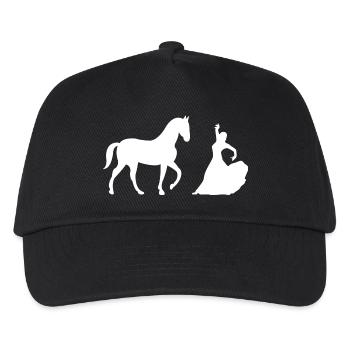 Cheval - Casquette de baseball Enfant - noir - Devant