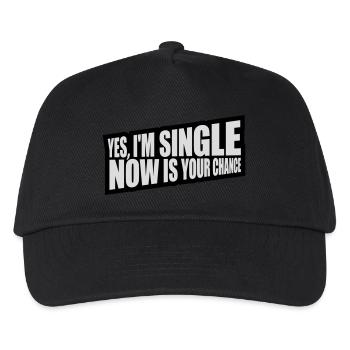 single now your chance - Kinder Basecap - Schwarz - Vorne