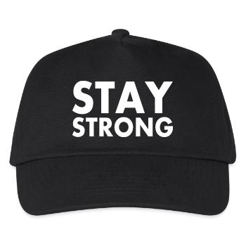Stay strong - Casquette de baseball Enfant - noir - Devant