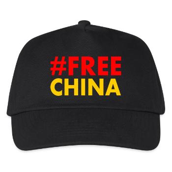 Free china - Kids’ Baseball Cap - black - Front