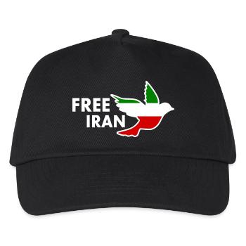 Free iran - Kinder Basecap - Schwarz - Vorne