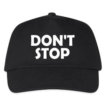 Dont stop - Kids’ Baseball Cap - black - Front