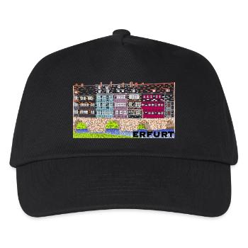 Erfurt, Historic Krämerbrücke - Kids’ Baseball Cap - black - Front