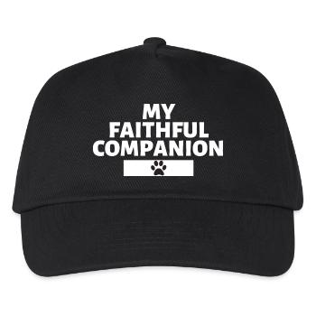 Mon fidèle compagnon - Casquette de baseball Enfant - noir - Devant