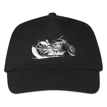 Chopper Motorcycle Design Motorcycle Club Motorcycle - Casquette de baseball Enfant - noir - Devant