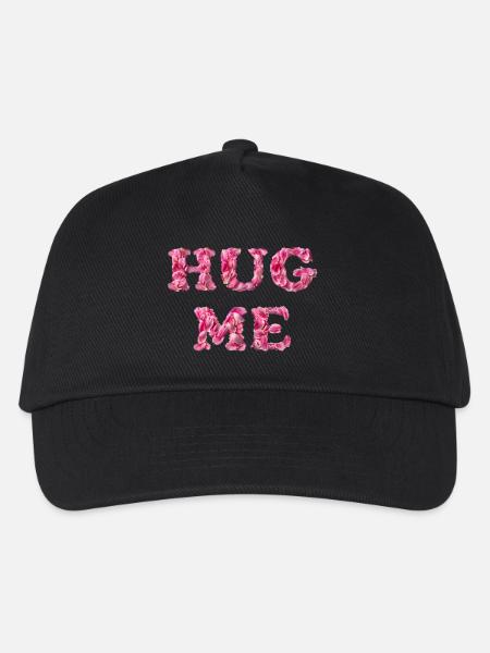 Hug Me mit Rosenblättern - Kinder Basecap - Schwarz