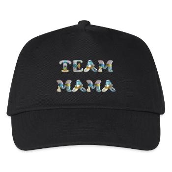 Team Mama Pacifier - Kids’ Baseball Cap - black - Front