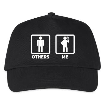 Ice Cream Lover Stick Figure - Kids’ Baseball Cap - black - Front