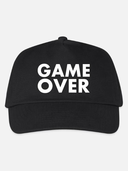 Game over - Kinder Basecap - Schwarz