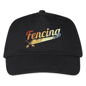 Fencing Vintage Look - Kids’ Baseball Cap - black - Front
