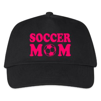 Soccer mom - Kinder Basecap - Schwarz - Vorne