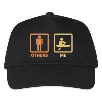 Rower Stick Figure - Kids’ Baseball Cap - black - Front