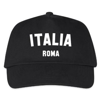 ITALIA Roma Italien Rom - Kinder Basecap - Schwarz - Vorne