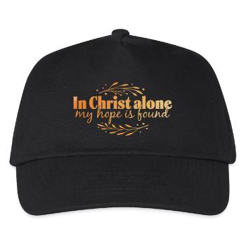 In Christ alone - Kids’ Baseball Cap - black - Front