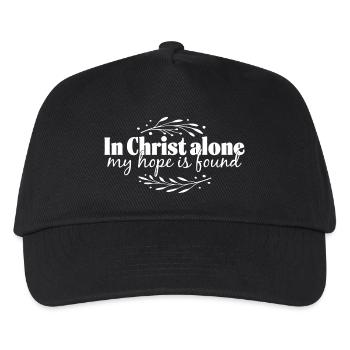In Christ alone - Kids’ Baseball Cap - black - Front