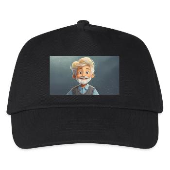 funny hooey kids grow beards - Kids’ Baseball Cap - black - Front