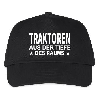 Traktor - Kinder Basecap - Schwarz - Vorne