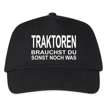Traktor - Kinder Basecap - Schwarz - Vorne