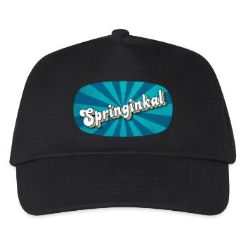 Springinkal - garçon plein de vie, nom d’animal de compagnie - Casquette de baseball Enfant - noir - Devant