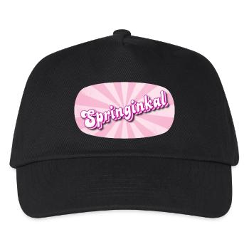 Springinkal - fille pleine de vie, nom d’animal - Casquette de baseball Enfant - noir - Devant