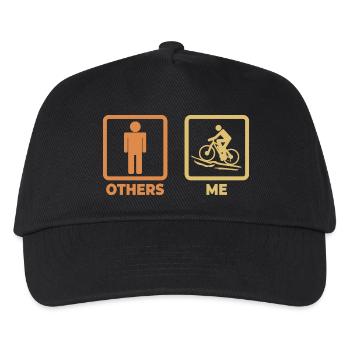 Figurine bâton de vététiste - Casquette de baseball Enfant - noir - Devant