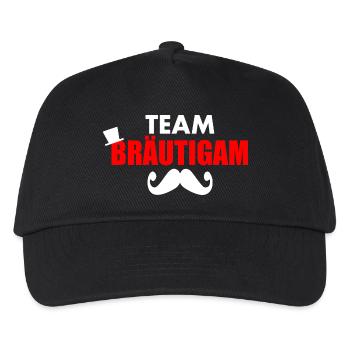 Team bräutigam - Kinder Basecap - Schwarz - Vorne