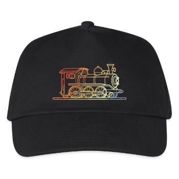 Railway Sketch Vintage - Kids’ Baseball Cap - black - Front
