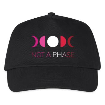 LGBTQ Pride Month - Keine Phase - Lesbisch - Kinder Basecap - Schwarz - Vorne