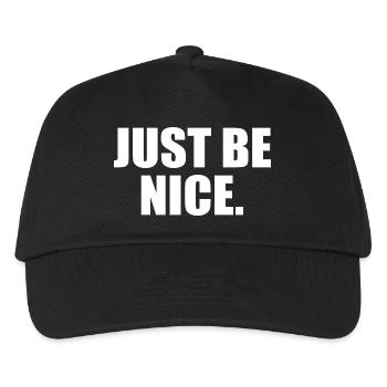 Just be nice - Casquette de baseball Enfant - noir - Devant
