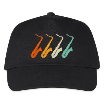 Sax saxophone saxophone - Kids’ Baseball Cap - black - Front