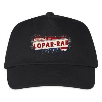 croatia hrvatska croatia hrv hr travel tourism - Kids’ Baseball Cap - black - Front