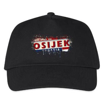 croatia hrvatska croatia hrv hr travel tourism - Kids’ Baseball Cap - black - Front