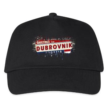 croatia hrvatska croatia hrv hr travel tourism - Kids’ Baseball Cap - black - Front