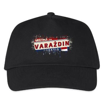 croatia hrvatska croatia hrv hr travel tourism - Kids’ Baseball Cap - black - Front