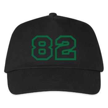 Nummer 82 Sport - Kinder Basecap - Schwarz - Vorne