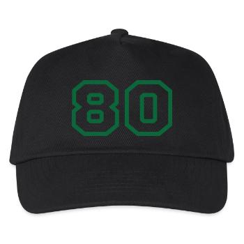 Nummer 80 Sport - Kinder Basecap - Schwarz - Vorne